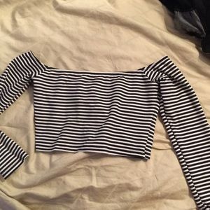 Off the shoulder crop top